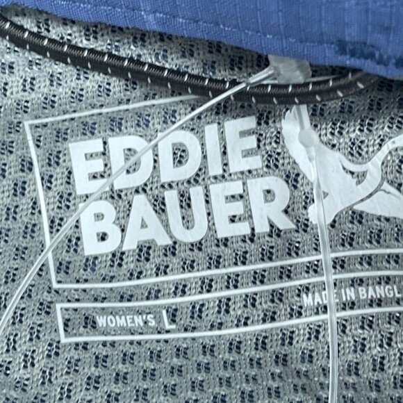 Eddie Bauer Mountain Ripstop Womens Long Sleeve Top Classic Fit Blue L d0552 - Picture 2 of 10